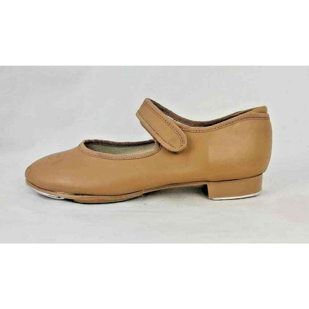 Theatrical Mary Jane Tap Shoes Beige Leather Made in Italy Girls Size 13 W